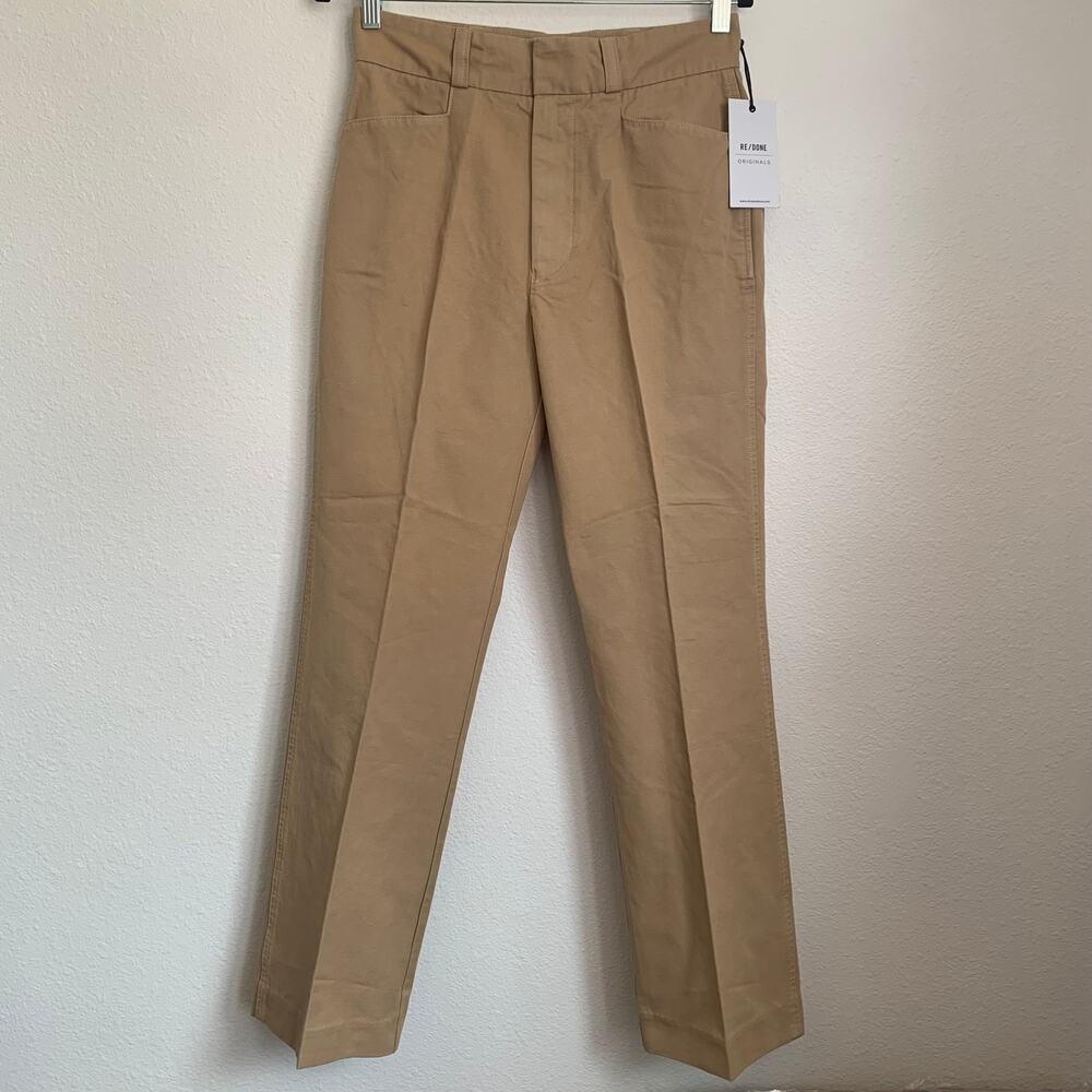 NWT RE/DONE 70s Trouser in Washed Khaki